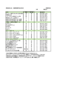 南生協介護事業所空き情報（８月）202408のサムネイル